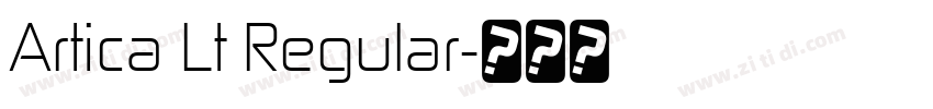 Artica Lt Regular字体转换